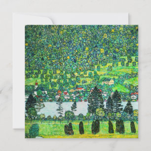 Gustav Klimt - Berghang in Unterach Einladung