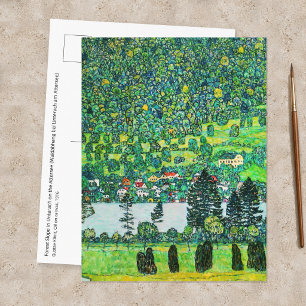 Gustav Klimt - Berghang in Unterach Postkarte