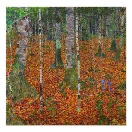 Gustav Klimt - Birch Wood Fotodruck