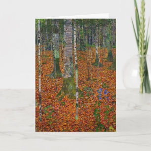 Gustav Klimt - Birch Wood Karte