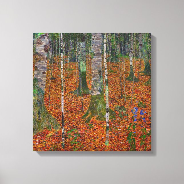 Gustav Klimt - Birch Wood Leinwanddruck (Vorderseite)