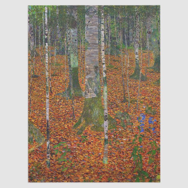 Gustav Klimt - Birch Wood Seidenpapier (Von Creator hochgeladen)