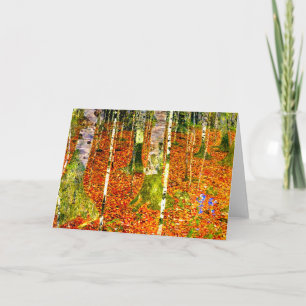 Gustav Klimt Birken Einladung