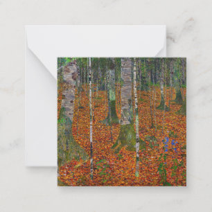 Gustav Klimt - Birkenwald Mitteilungskarte