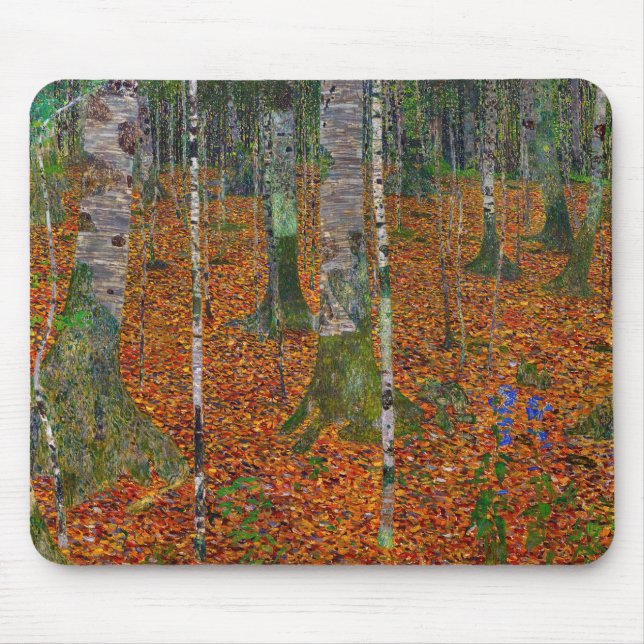 Gustav Klimt - Birkenwald Mousepad (Vorne)