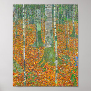 Gustav Klimt - Birkenwald Poster
