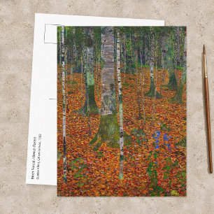 Gustav Klimt - Birkenwald Postkarte