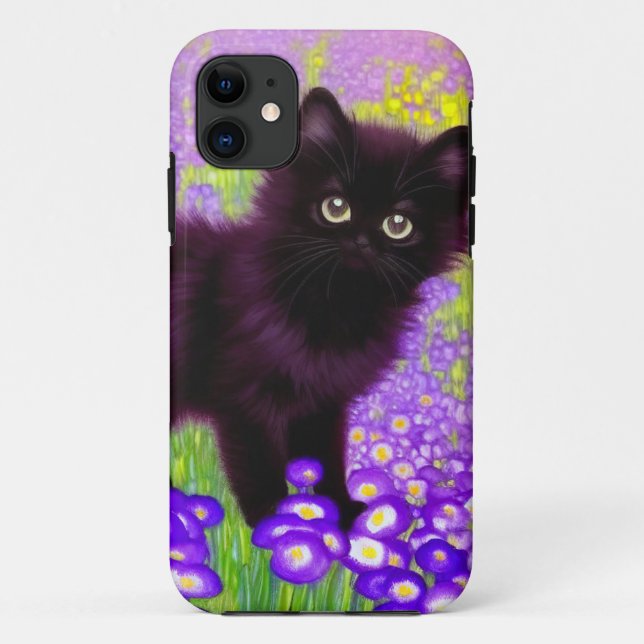 Gustav Klimt Black Kitten Case-Mate iPhone Hülle (Rückseite)