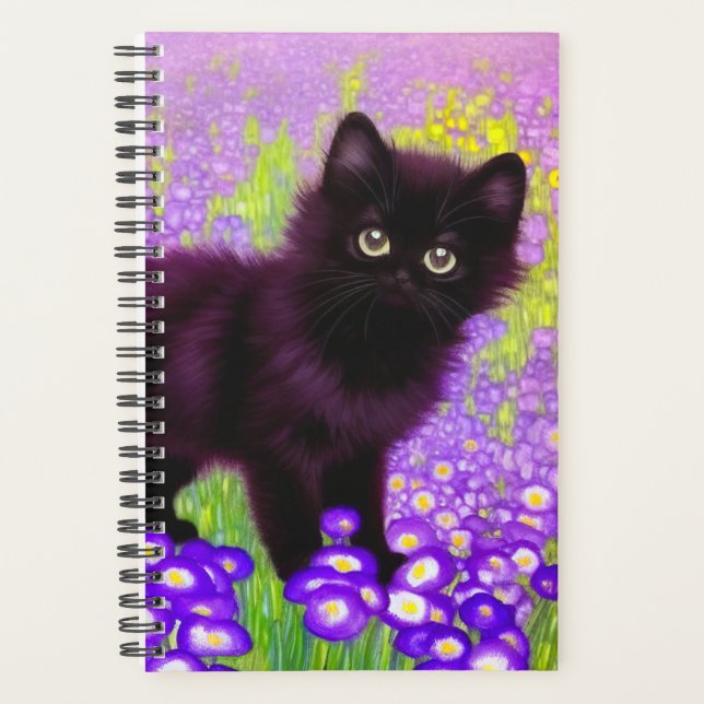 Gustav Klimt Black Kitten Planer (Vorderseite)