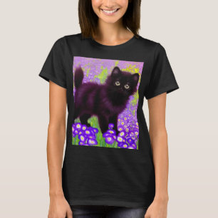 Gustav Klimt Black Kitten T-Shirt