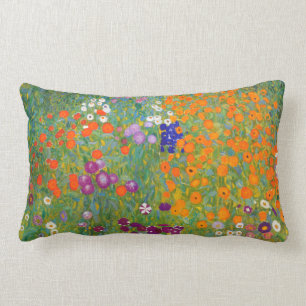 Gustav Klimt: Blumen-Garten Lendenkissen