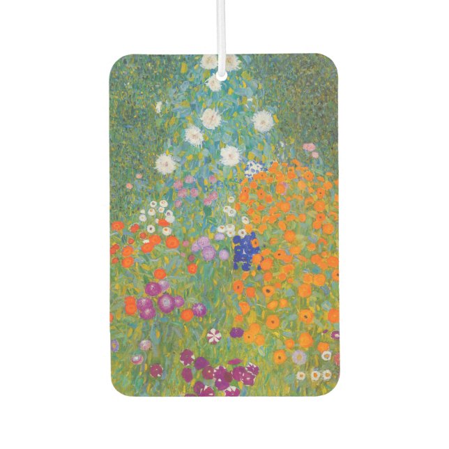 Gustav Klimt - Blumengarten Autolufterfrischer (Vorderseite)
