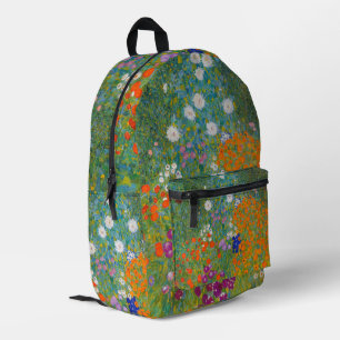 Gustav Klimt - Blumengarten Bedruckter Rucksack