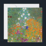 Gustav Klimt - Blumengarten Dankeskarte<br><div class="desc">Blumengarten - Gustav Klimt 1905-1907</div>