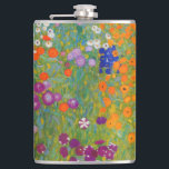 Gustav Klimt - Blumengarten Flachmann<br><div class="desc">Blumengarten - Gustav Klimt 1905-1907</div>