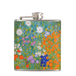 Gustav Klimt - Blumengarten Flachmann