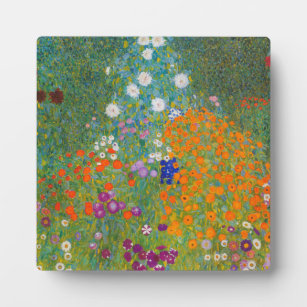 Gustav Klimt - Blumengarten Fotoplatte