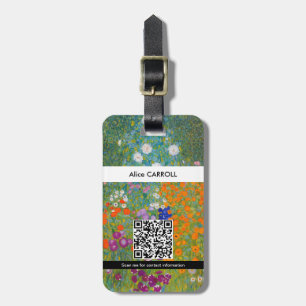 Gustav Klimt - Blumengarten Gepäckanhänger