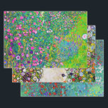 Gustav Klimt, Blumengarten Geschenkpapier Set<br><div class="desc">Gustav Klimt (14. Juli 1862 - 6. Februar 1918) war ein österreichischer symbolischer Maler und einer der prominentesten Mitglieder der Wiener Sezessionsbewegung. Klimt ist bekannt für seine Gemälde, Wandgemälde, Skizzen und andere Kunstobjekte. Neben seinen figurativen Werken, die Allegorien und Portraits enthalten, malte er Landschaften. Unter den Künstlern der Wiener Sezession...</div>
