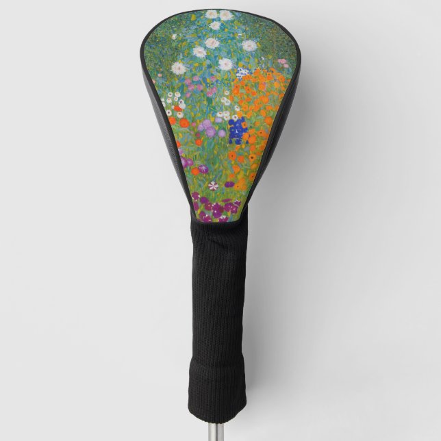 Gustav Klimt - Blumengarten Golf Headcover (Vorderseite)