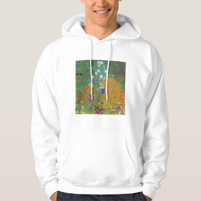 Gustav Klimt - Blumengarten Hoodie (Vorderseite)