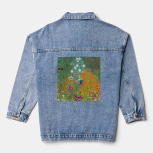 Gustav Klimt - Blumengarten Jeansjacke