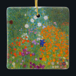 Gustav Klimt - Blumengarten Keramikornament<br><div class="desc">Blumengarten - Gustav Klimt 1905-1907</div>