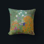 Gustav Klimt - Blumengarten Kissen<br><div class="desc">Blumengarten - Gustav Klimt 1905-1907</div>