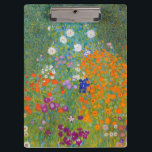 Gustav Klimt - Blumengarten Klemmbrett<br><div class="desc">Blumengarten - Gustav Klimt 1905-1907</div>