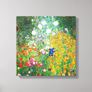 Gustav Klimt Blumengarten Leinwand Poster