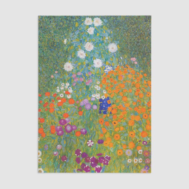 Gustav Klimt - Blumengarten Seidenpapier (Von Creator hochgeladen)