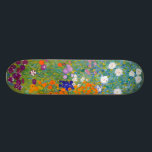 Gustav Klimt:Blumengarten Skateboard<br><div class="desc">Ein schönes klassisches Skateboard mit einem bunten Blumengarten,  gemalt vom österreichischen Symbolmaler Gustav Klimt.</div>