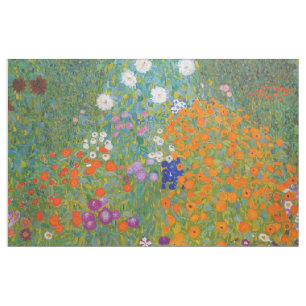 Gustav Klimt - Blumengarten Stoff