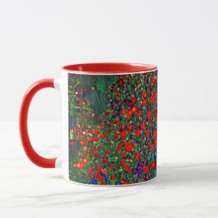 Gustav Klimt Blumengarten Tasse