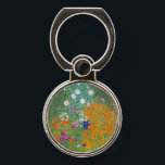 Gustav Klimt - Blumengarten Telefonring Ständer<br><div class="desc">Blumengarten - Gustav Klimt 1905-1907</div>