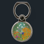 Gustav Klimt - Blumengarten Telefonring Ständer<br><div class="desc">Blumengarten - Gustav Klimt 1905-1907</div>