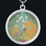 Gustav Klimt - Blumengarten Versilberte Kette<br><div class="desc">Blumengarten - Gustav Klimt 1905-1907</div>