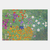 Gustav Klimt Blumengarten Vintag Jugendstil
