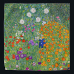 Gustav Klimt Blumengarten Vintag Jugendstil Halstuch<br><div class="desc">Gustav Klimt Blumengarten Vintages Jugendstil Malerei 1907 Kunsthandwerk</div>
