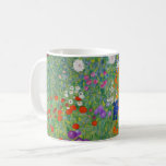 Gustav Klimt Blumengarten Vintag Jugendstil Kaffeetasse<br><div class="desc">Gustav Klimt Blumengarten Vintages Jugendstil Malerei 1907 Kunsthandwerk</div>
