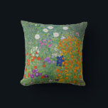 Gustav Klimt Blumengarten Vintag Jugendstil Kissen<br><div class="desc">Gustav Klimt Blumengarten Vintages Jugendstil Malerei 1907 Kunsthandwerk</div>