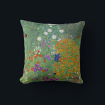 Gustav Klimt Blumengarten Vintag Jugendstil Kissen<br><div class="desc">Gustav Klimt Blumengarten Vintages Jugendstil Malerei 1907 Kunsthandwerk</div>