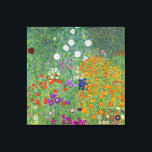 Gustav Klimt Blumengarten Vintag Jugendstil Leinwanddruck<br><div class="desc">Gustav Klimt Blumengarten Vintages Jugendstil Malerei 1907 Kunsthandwerk</div>