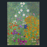 Gustav Klimt Blumengarten Vintag Jugendstil Notizblock<br><div class="desc">Gustav Klimt Blumengarten Vintag Jugendstil Malerei1907 Kunstmalerei</div>