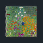 Gustav Klimt Blumengarten Vintag Jugendstil Notizbuch<br><div class="desc">Gustav Klimt Blumengarten Vintages Jugendstil Malerei 1907 Kunsthandwerk</div>