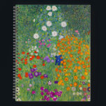 Gustav Klimt Blumengarten Vintag Jugendstil Notizbuch<br><div class="desc">Gustav Klimt Blumengarten Vintages Jugendstil Malerei 1907 Kunsthandwerk</div>