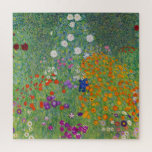 Gustav Klimt Blumengarten Vintag Jugendstil Puzzle<br><div class="desc">Gustav Klimt Blumengarten Vintages Jugendstil Malerei 1907 Kunsthandwerk</div>