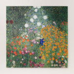 Gustav Klimt Blumengarten Vintag Jugendstil Puzzle<br><div class="desc">Gustav Klimt Blumengarten Vintages Jugendstil Malerei 1907 Kunsthandwerk</div>