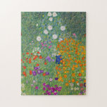 Gustav Klimt Blumengarten Vintag Jugendstil Puzzle<br><div class="desc">Gustav Klimt Blumengarten Vintages Jugendstil Malerei 1907 Kunsthandwerk</div>