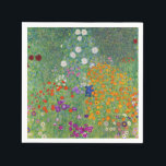 Gustav Klimt Blumengarten Vintag Jugendstil Serviette<br><div class="desc">Gustav Klimt Blumengarten Vintages Jugendstil Malerei 1907 Kunsthandwerk</div>